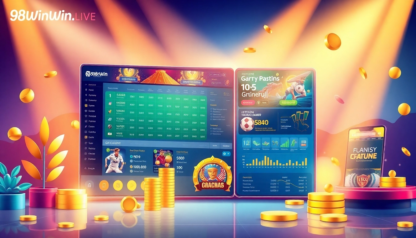 Explore the dynamic interface of 98winwin.live, showcasing exciting betting options and promotional offers.