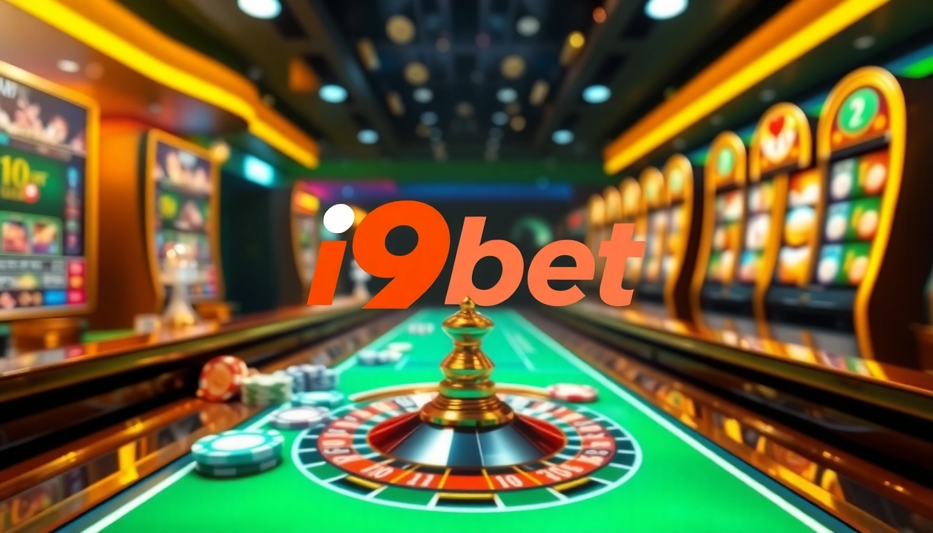 Experience thrilling gameplay with i9bet in a luxurious online casino setting.