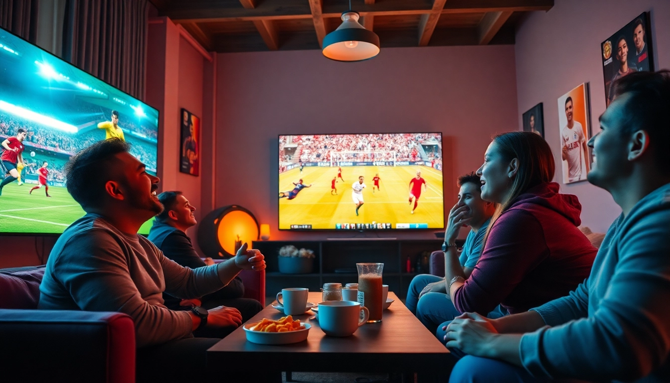 Xoi Lac TV live soccer match viewing with fans enjoying the experience in high definition.